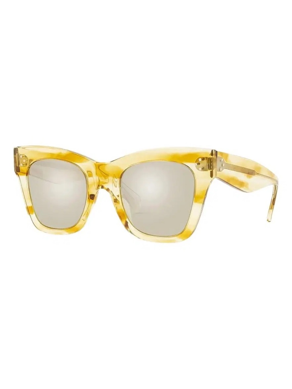 CELINE Amber/Silver Mirrored Acetate Sunglasses CL4004IN